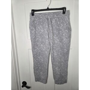 Lululemon Ready to Rulu Jogger Crop Speckle Spritz Jacquard Rhino Grey size 10